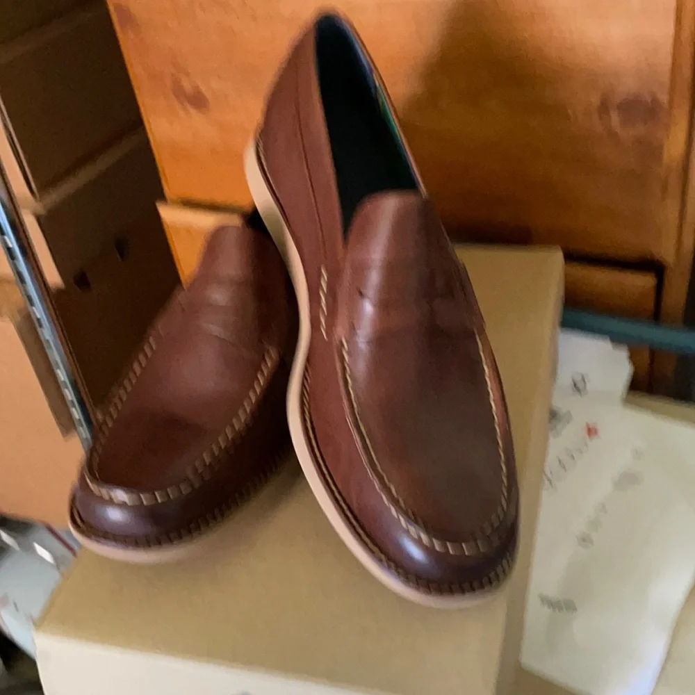 Sperry Brown Leather Penny Loafers
